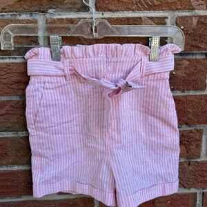 Pink Striped girls Shorts NWT